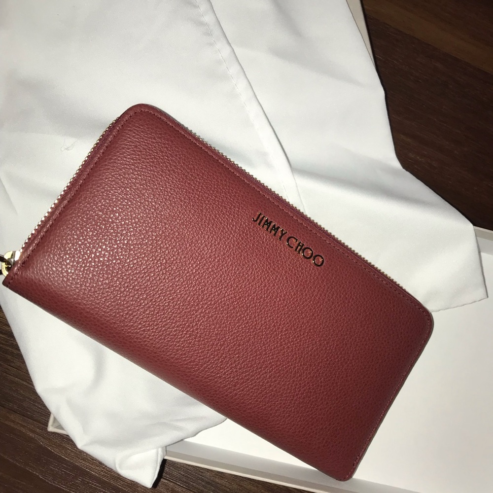 Jimmy Choo Pippa Wallet With Dust Bag & Box 100% Authentic NEW